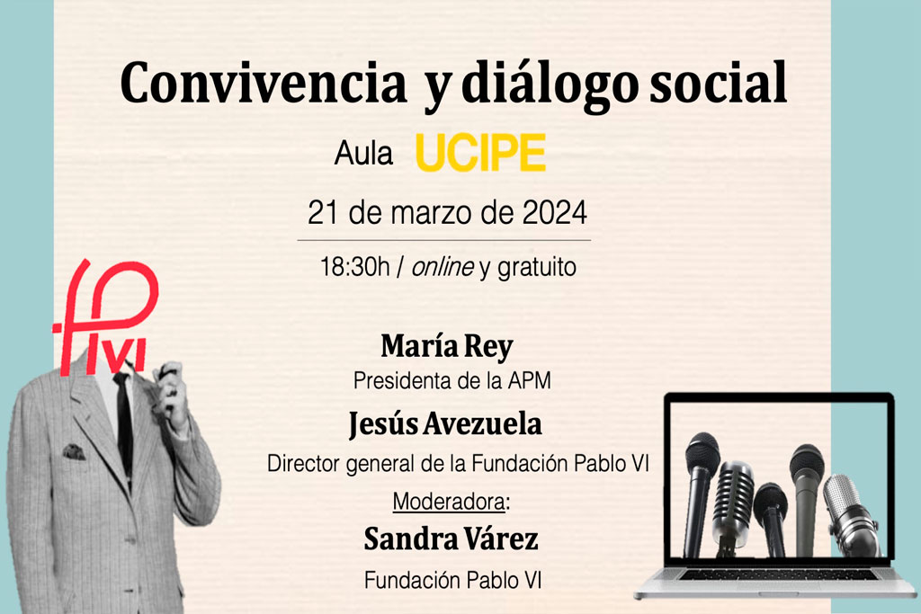 cartel II Aula UCIPE 2024: Convivencia y diálogo social